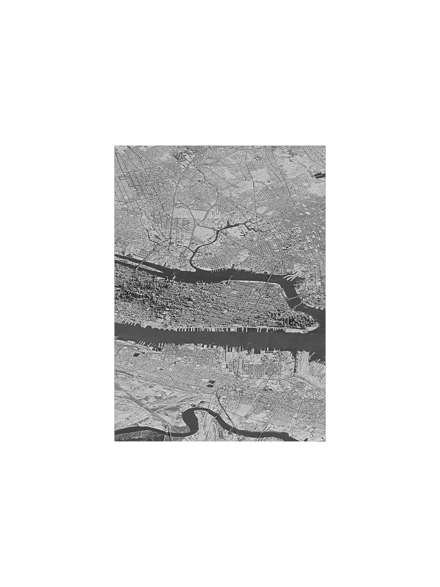 New York City (1974) Declassified Spy Satellite Picture (Poster - Portrait) product image (4)