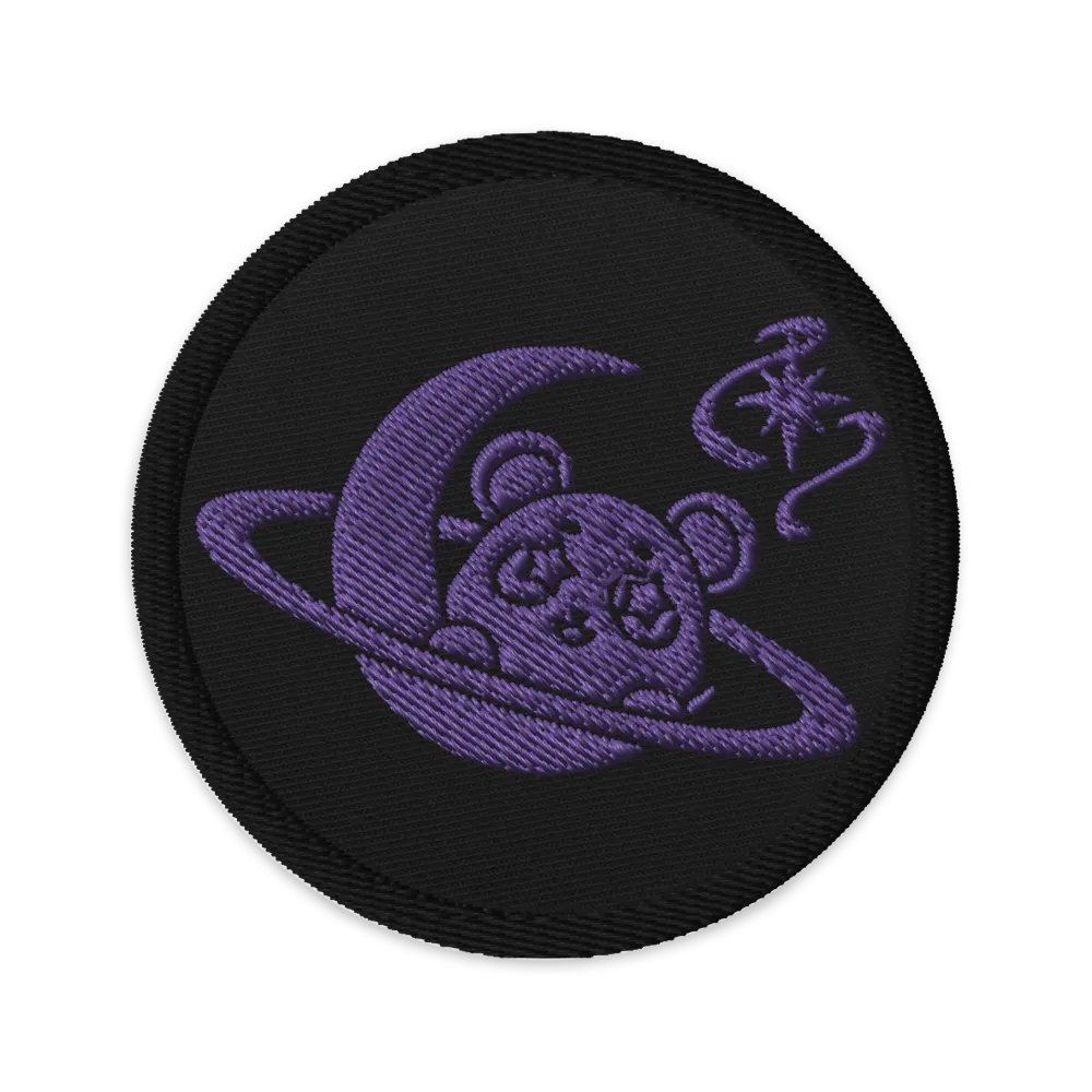 Lunar Panda Embroidered Patch product image (1)