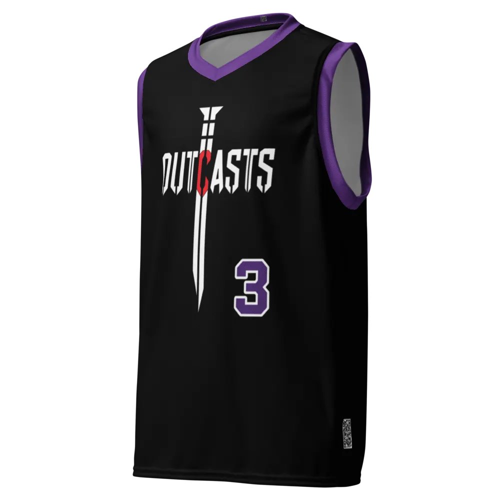 Outcasts Basketball Jersey Purple/Black product image (4)