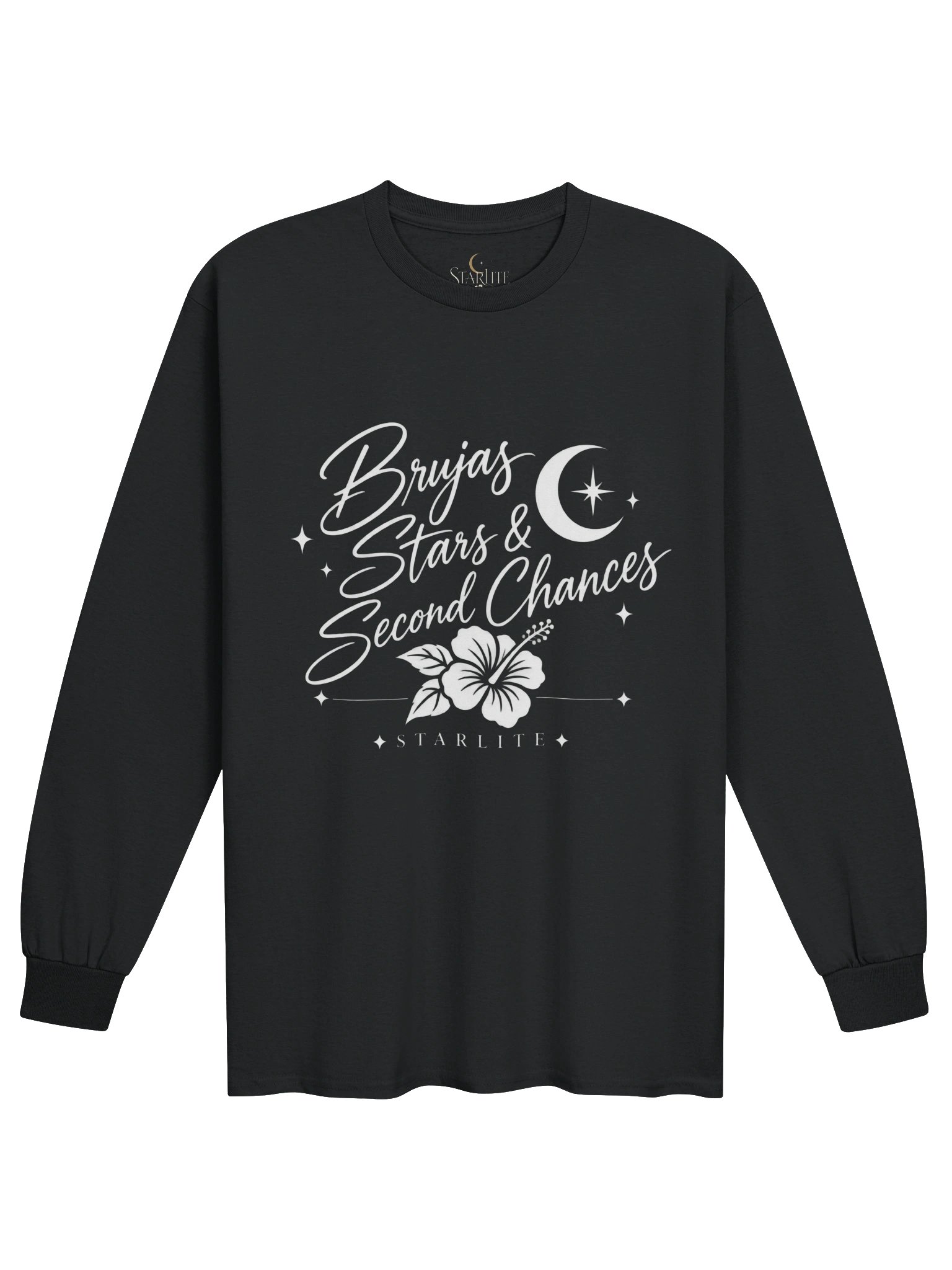 Brujas, Stars & Second Chances — Dark Long Sleeve Tee product image (1)