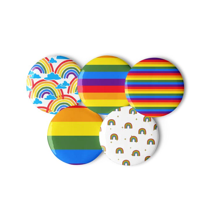 Rainbow Stardust Pin Button Set product image (2)