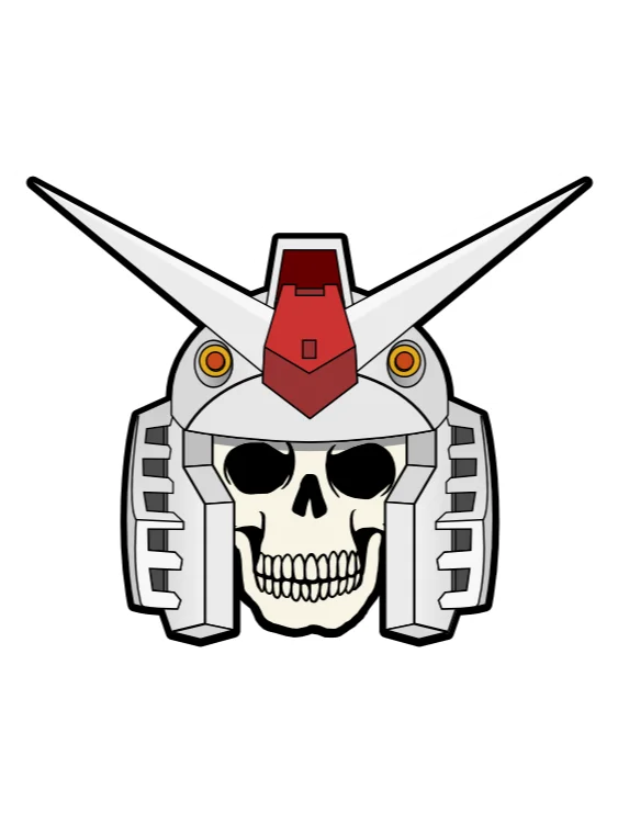 Gundam Skull Sticker product image (2)