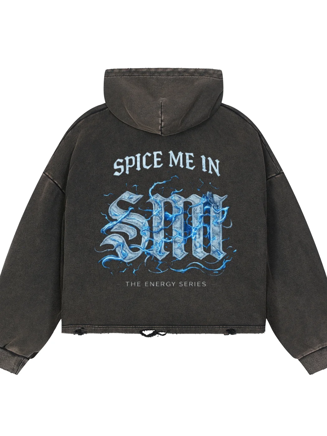 SPICE LIBERTY Vintage Washed Frayed-Hem Hoodie product image (2)