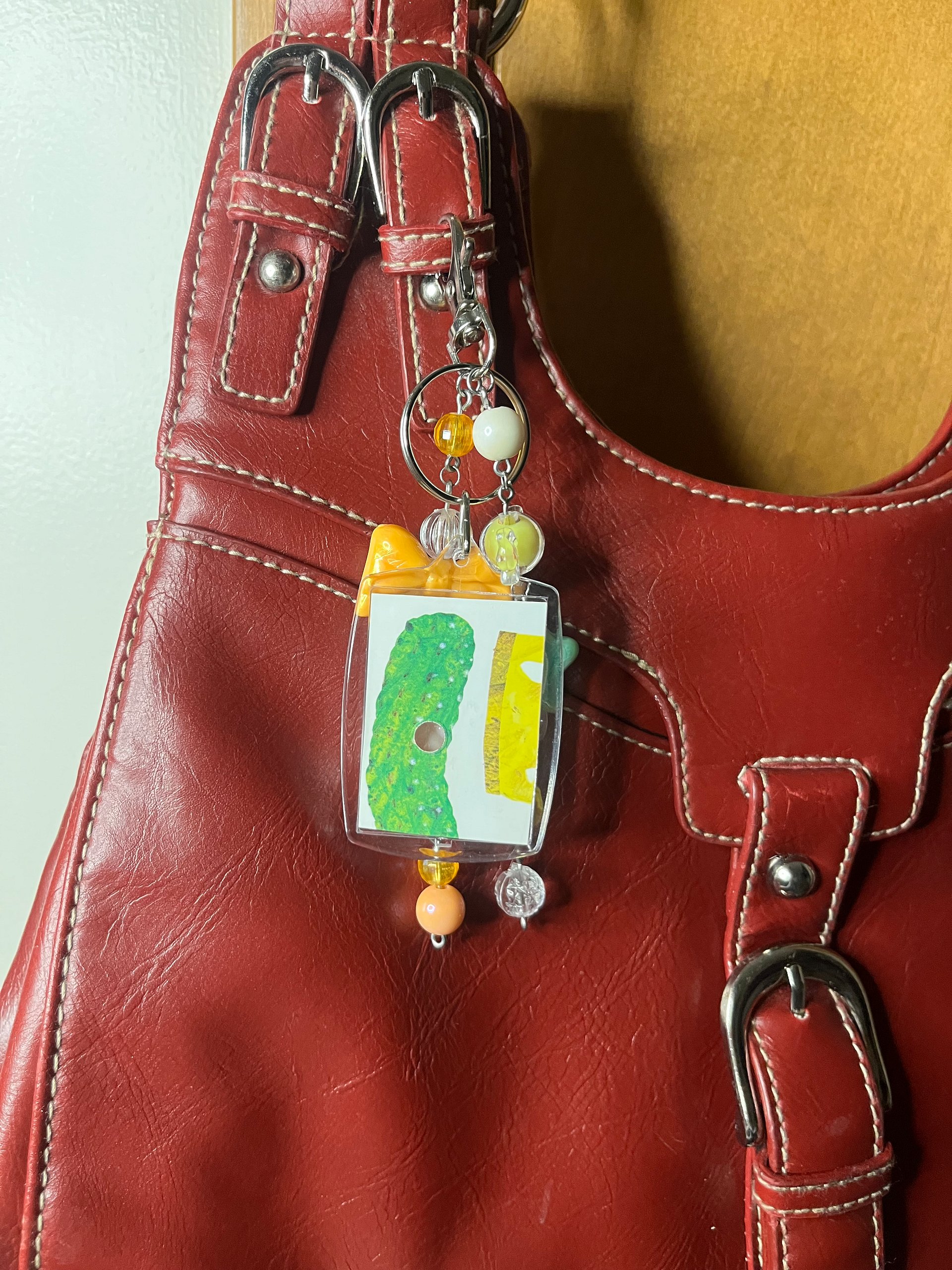 The Caterpillar’s Peaches & Pickles Deluxe Bag Charm product image (3)