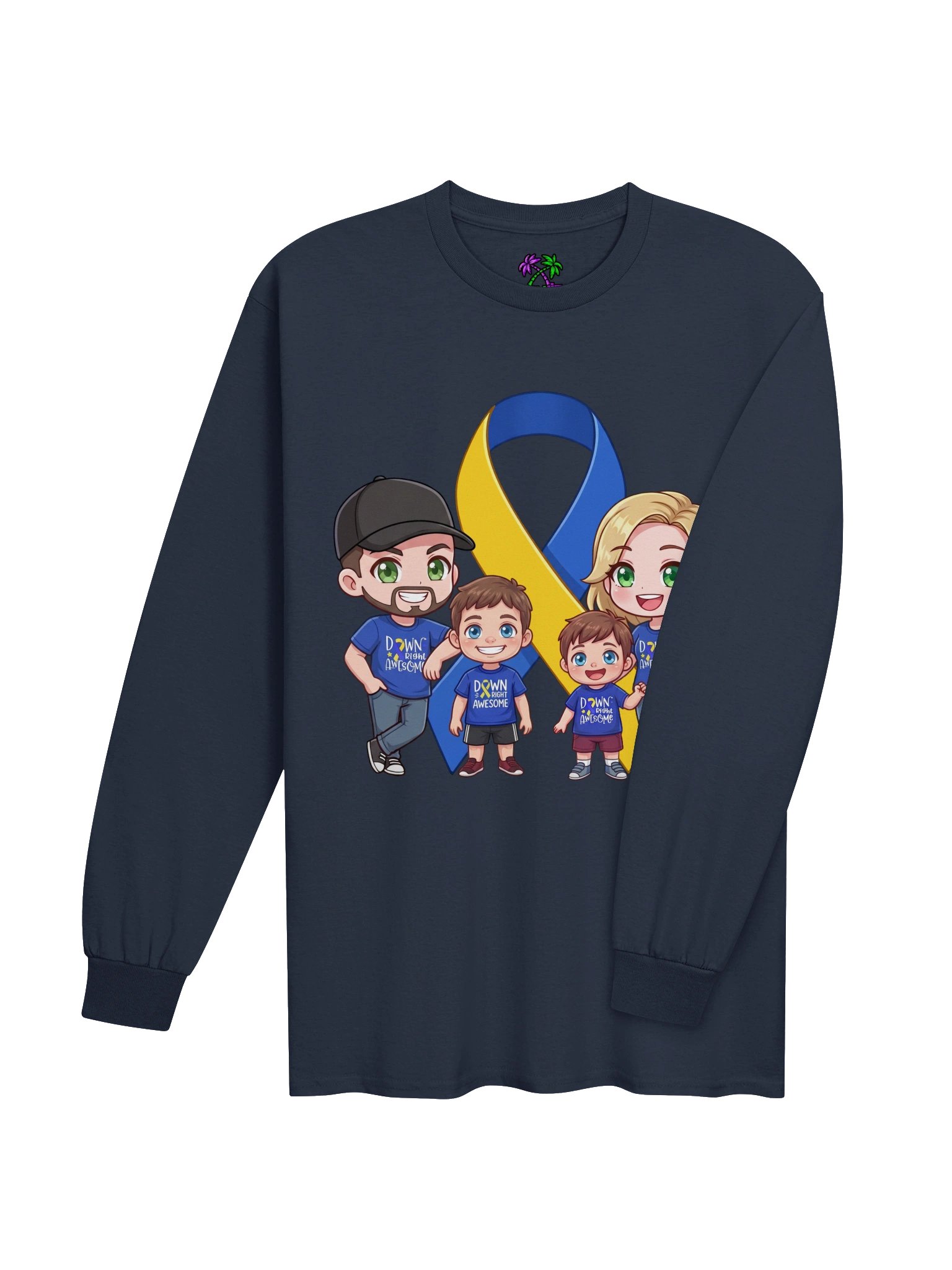 Ham and Liz Gaming Down Syndrome Support Long Sleeve product image (4)