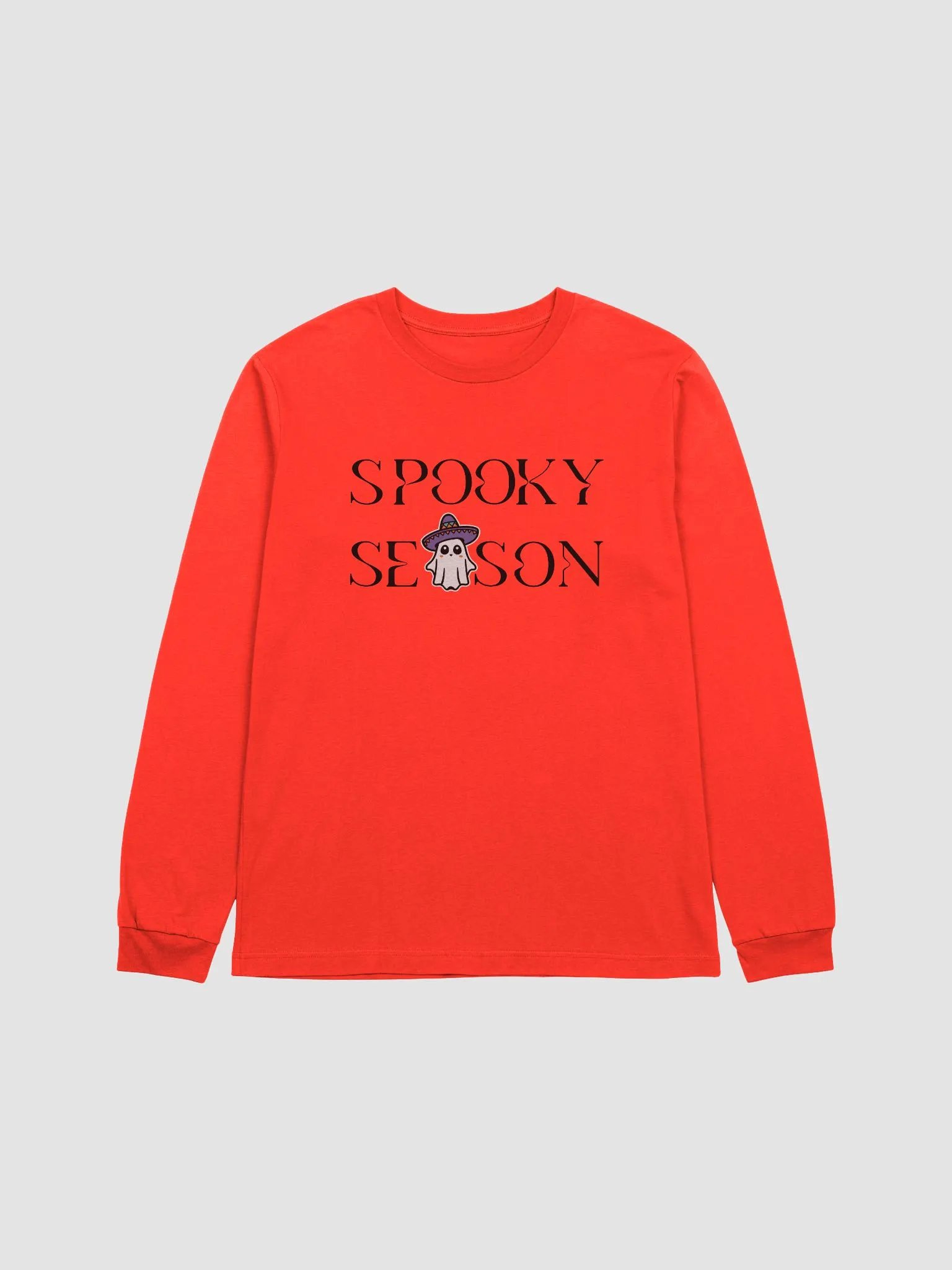 Spooky Season Sombrero Ghost Supersoft Long Sleeve Slimmer Fit Shirt product image (1)
