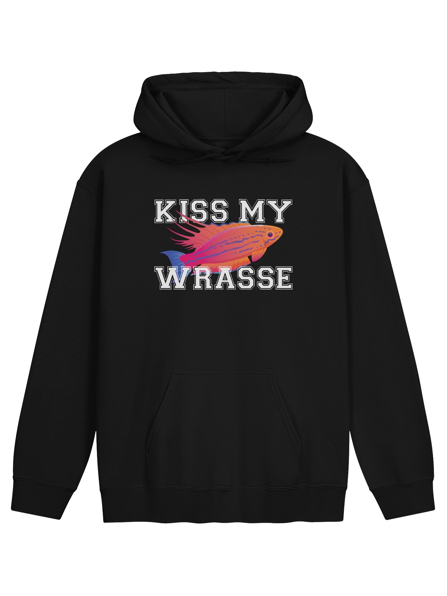Kiss My Wrasse Fairy Wrasse Hoodie – Funny Saltwater Reef Tank Aquarium Graphic Hoodie product image (5)