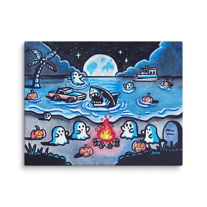 Cozy Seashore Bonfire Canvas product image (2)