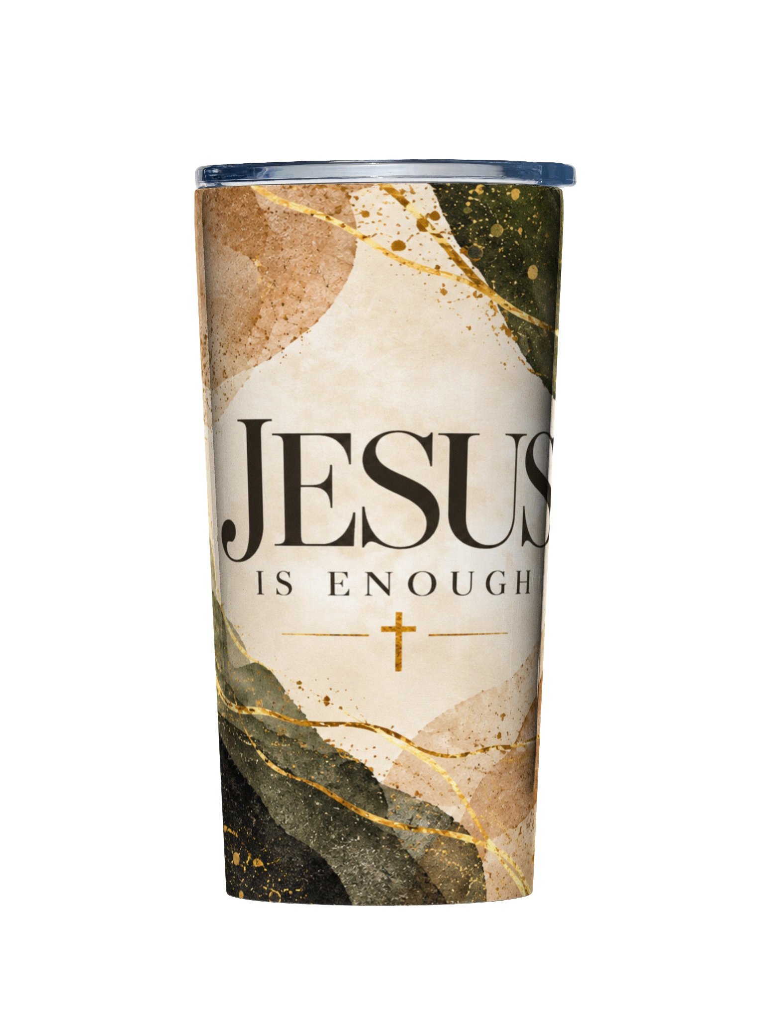 Jesus Is Enough 20 oz Stainless Steel Tumbler – Christian Faith Tumbler product image (1)