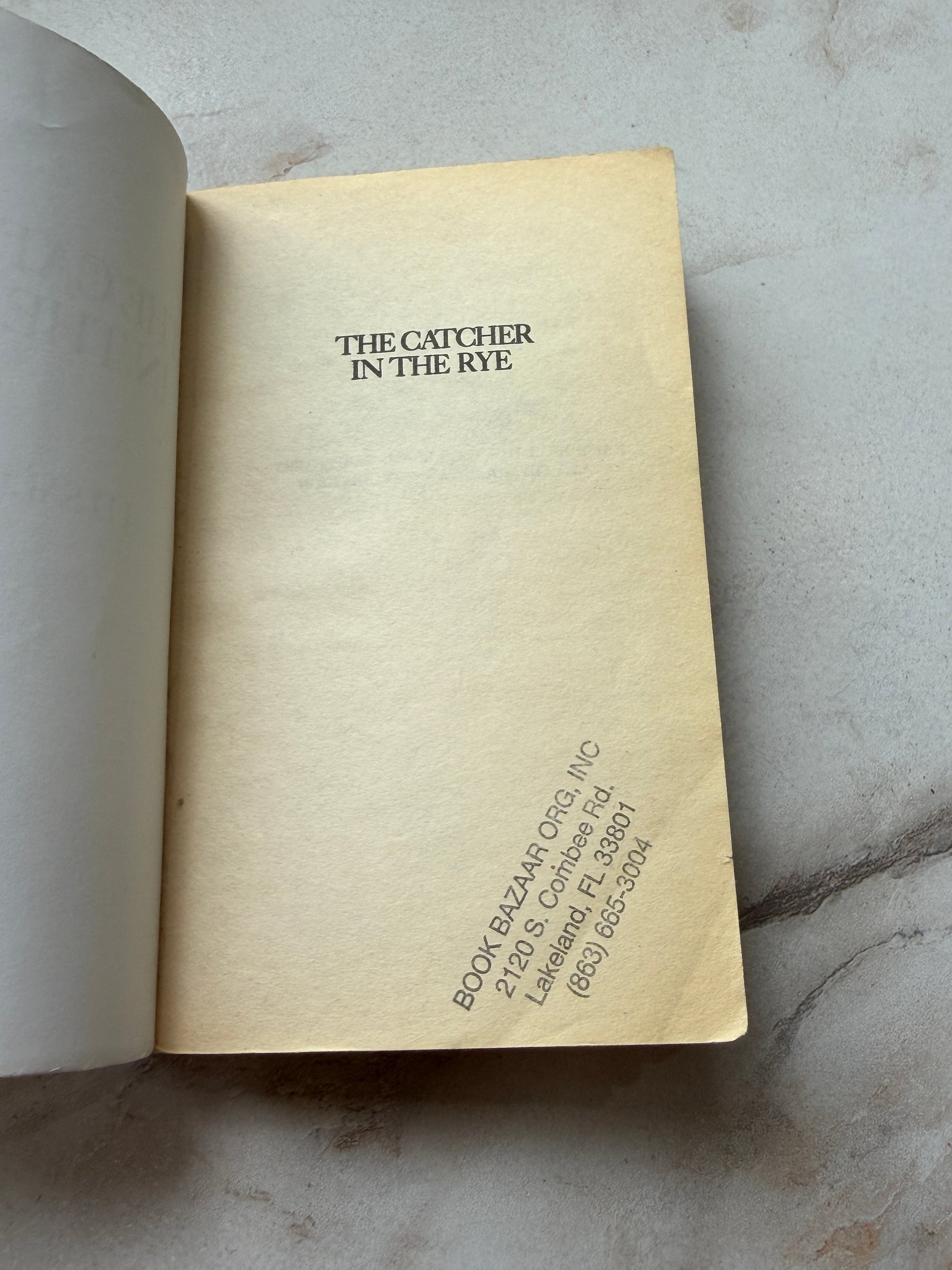 1991 | The Catcher in the Rye | J. D. Salinger | Little, Brown Paperback product image (2)