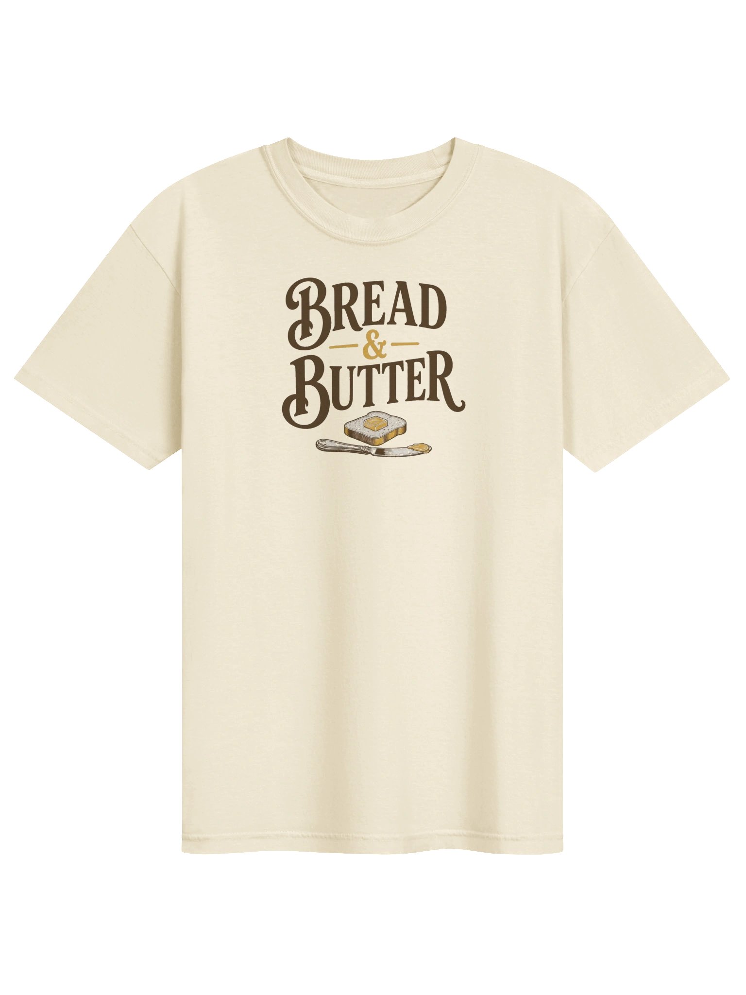 Bread & Butter premium tee shirt, front print