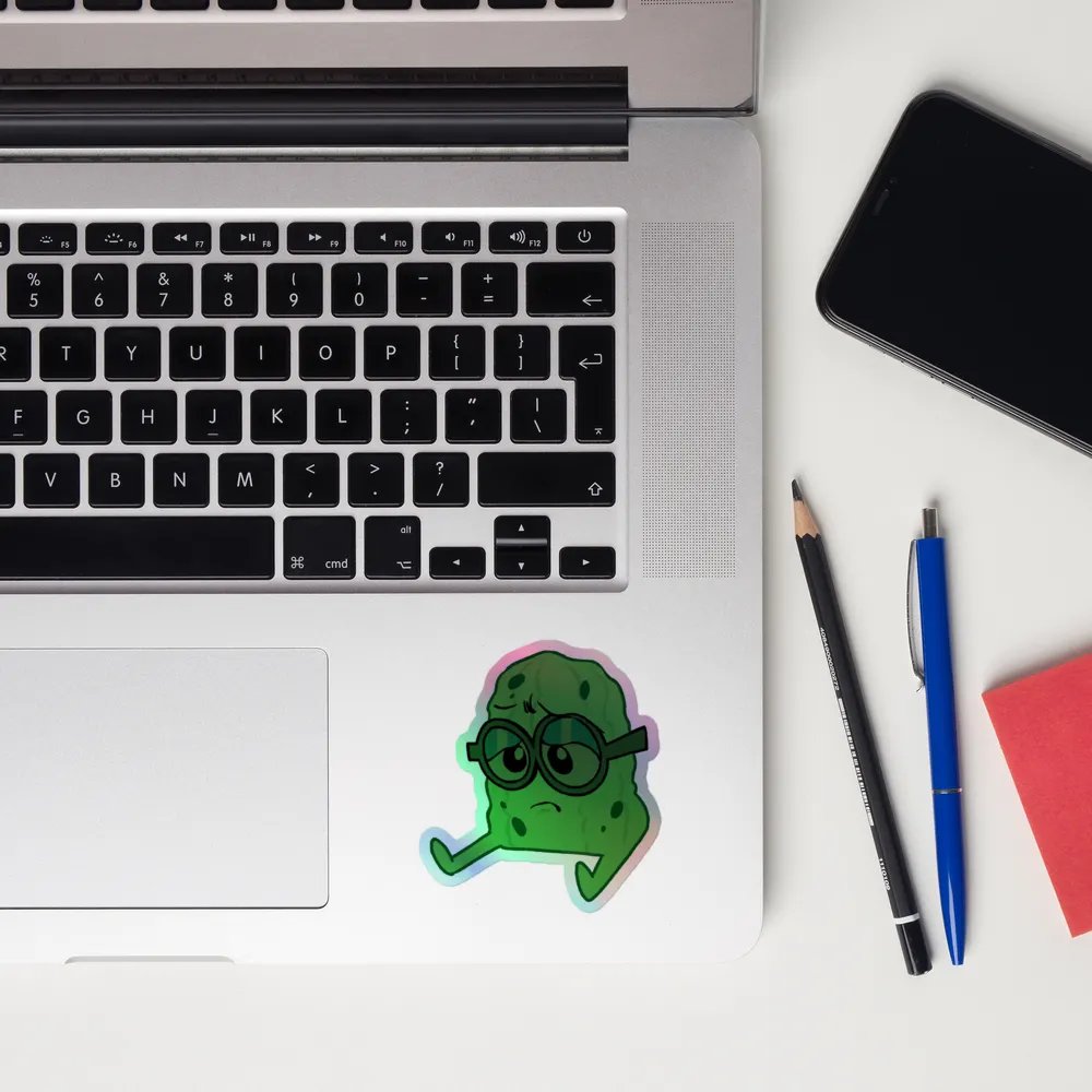Holographic Sad Pickle Sticker product image (10)
