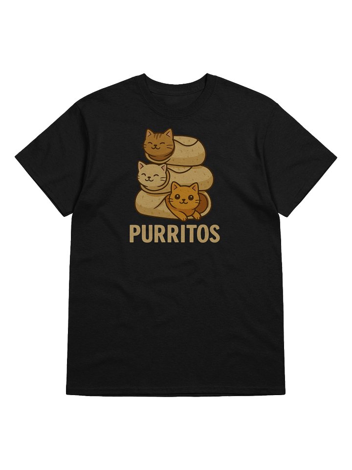 Purritos Cat Burrito Funny T-Shirt – Purrfect for Cat Lovers product image (1)
