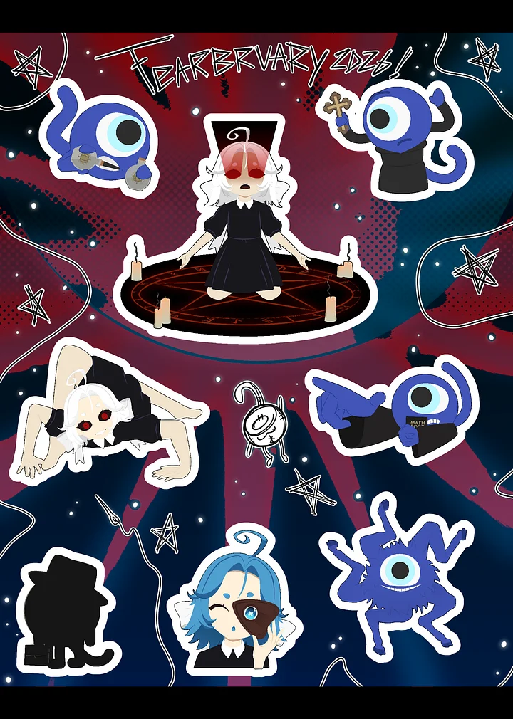 Fearbruary 2026 Special Sticker Sheet! product image (1)