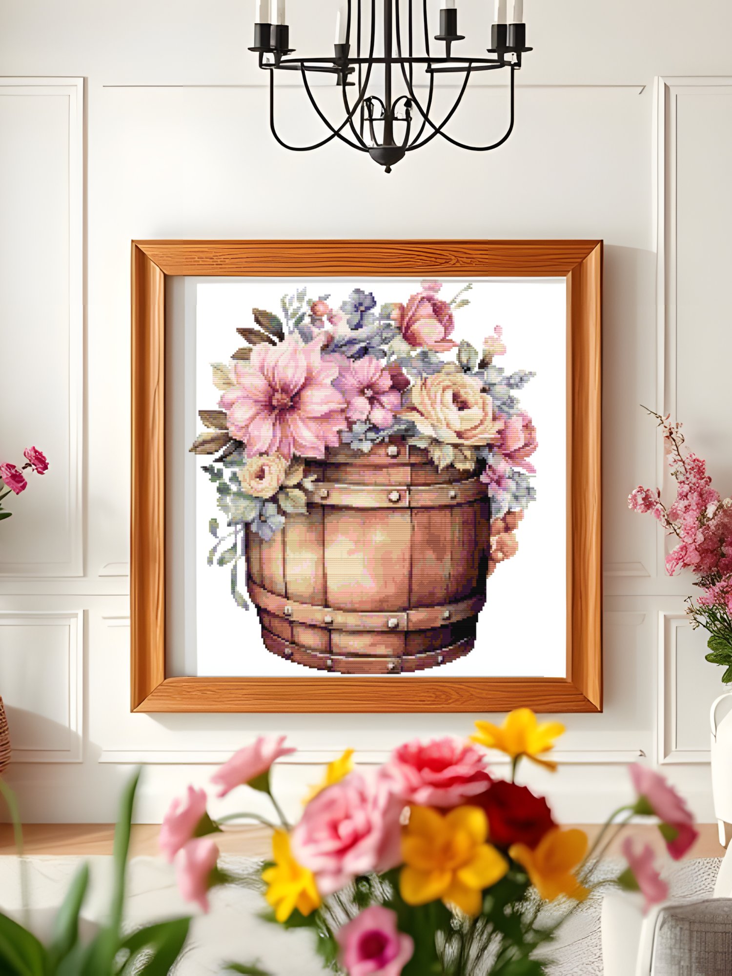 Blossom Barrel Cross Stitch Pattern product image (5)