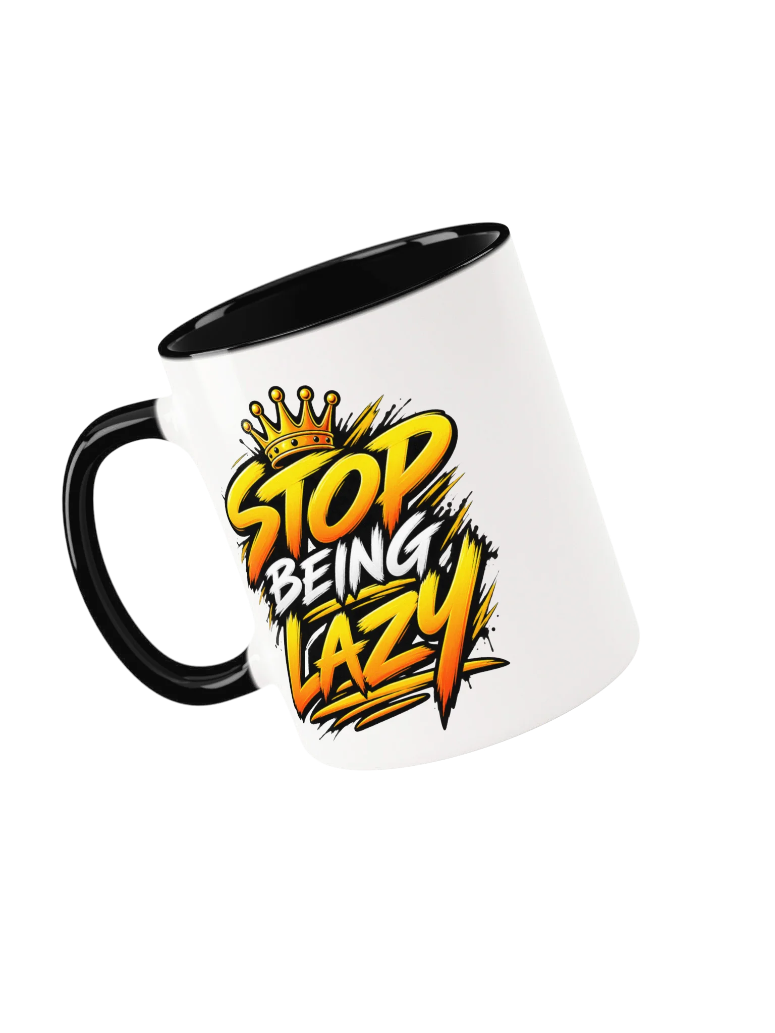 Stop Being Lazy — 11 oz Classic Mug & Stop Being Lazy — 15 oz Big Motivation Mug product image (3)