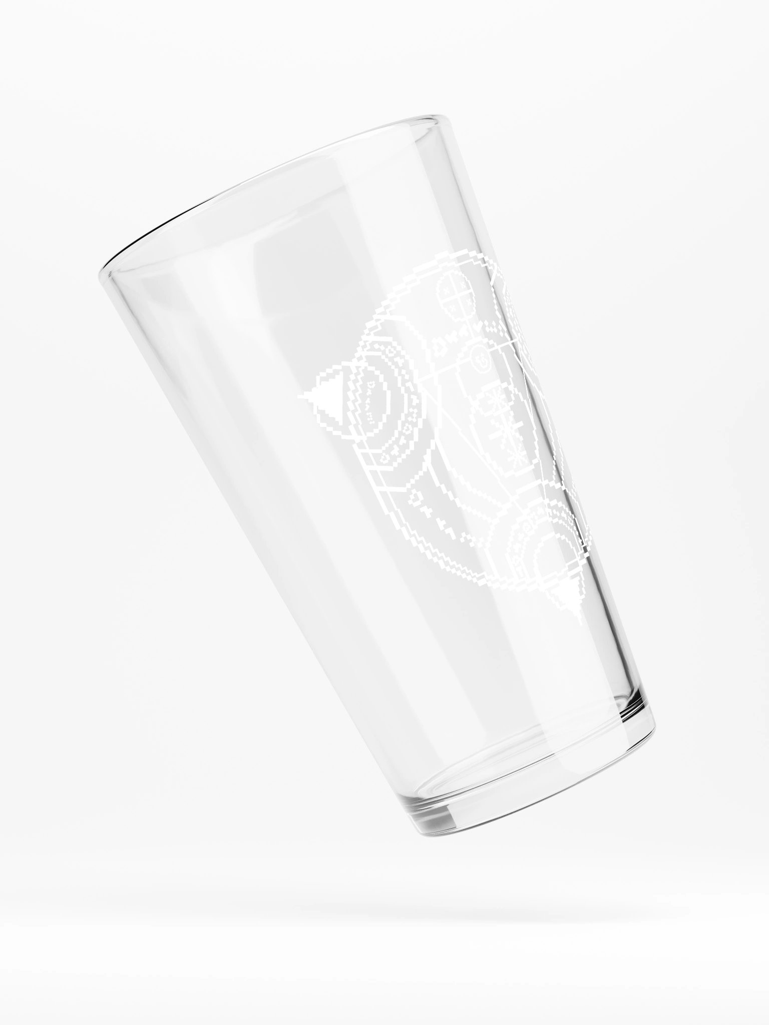 Vertigo Radio Live Logo Only Pint Glass: Pixel Edition product image (4)