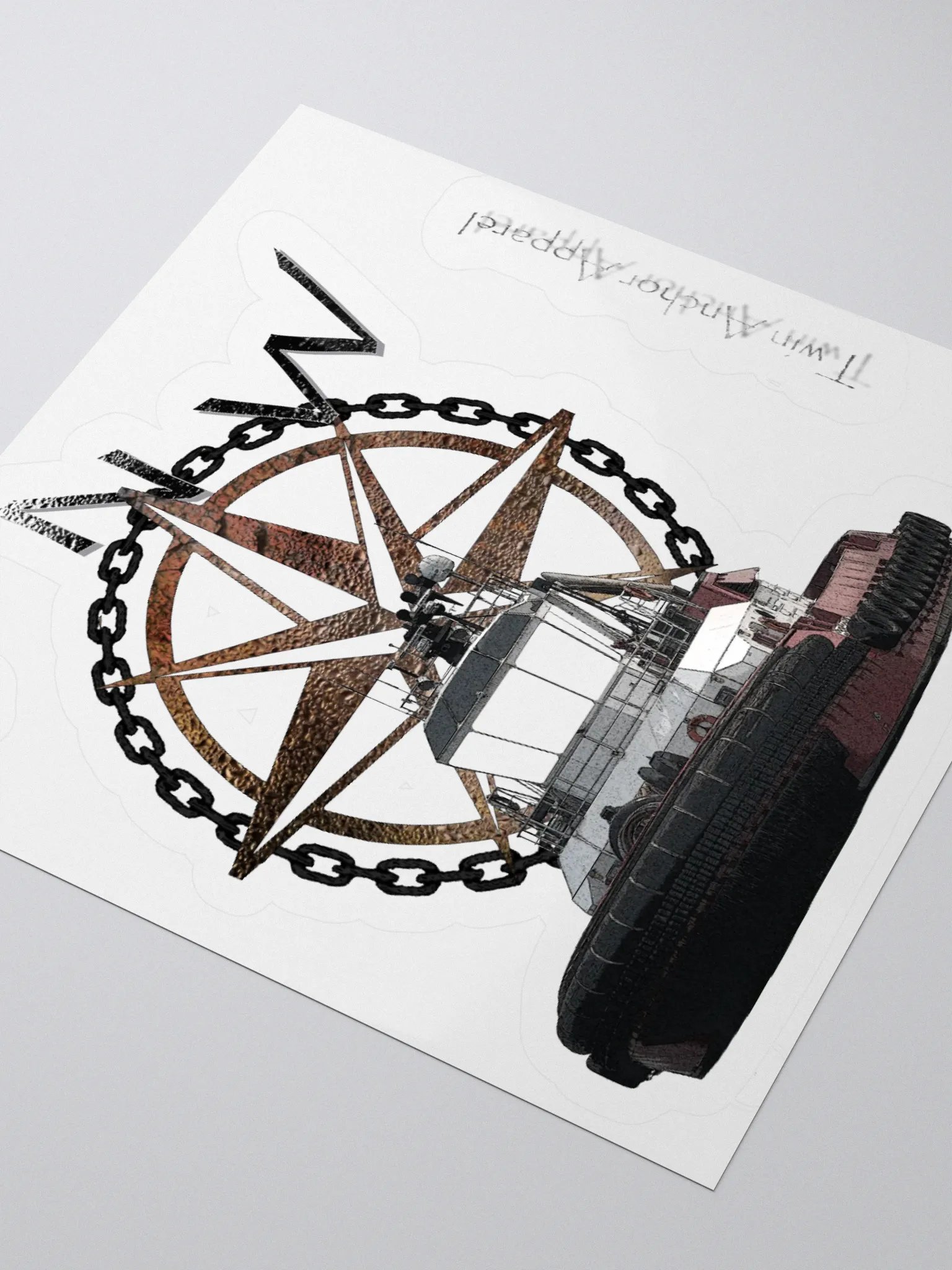 PNW Compass Rose Kiss Cut Stickers product image (9)