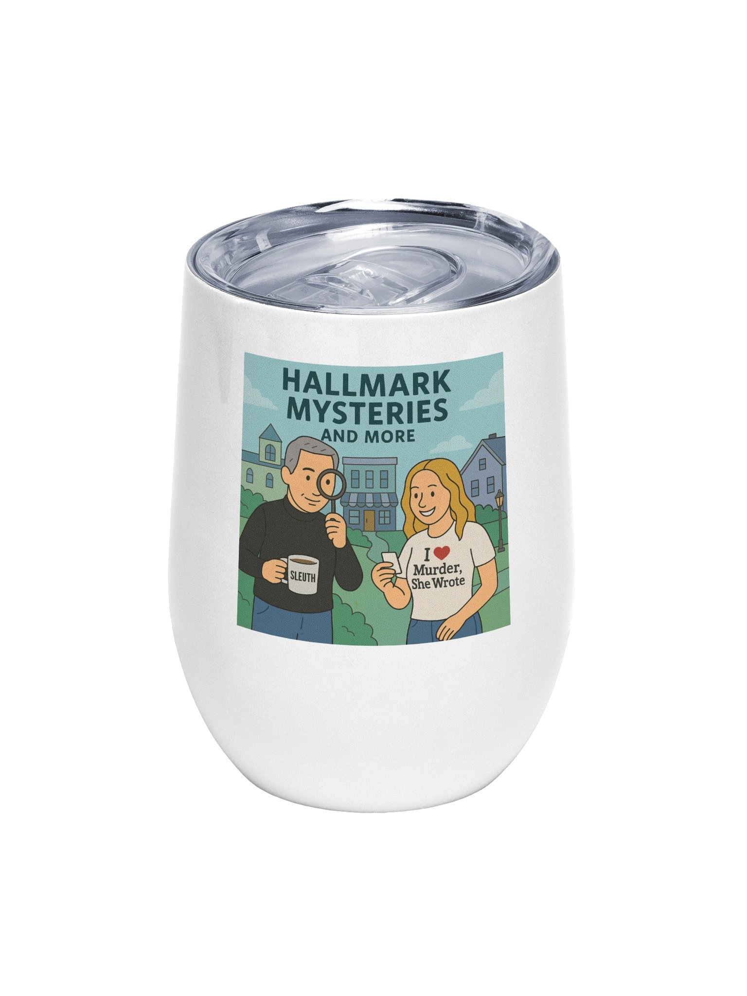 Hallmark Mysteries and More Wine Tumbler product image (1)