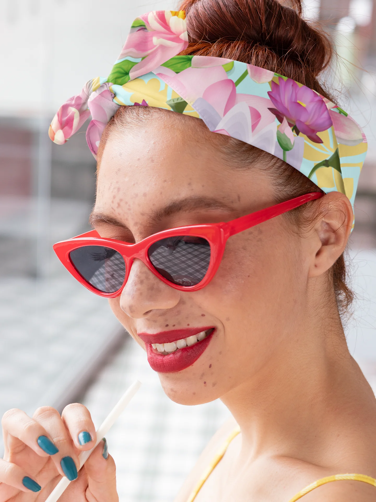 Lotus Pond Bandana product image (1)