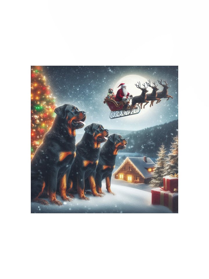 Winter Wonderland Rottweiler Poster product image (3)