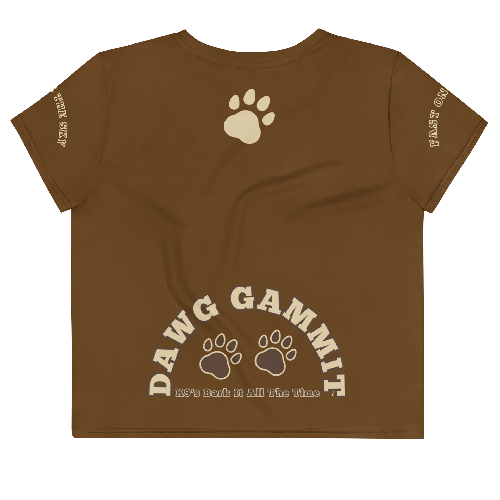 DAWG GAMMIT™ Brown Crop Tee Nobody Moves product image (2)