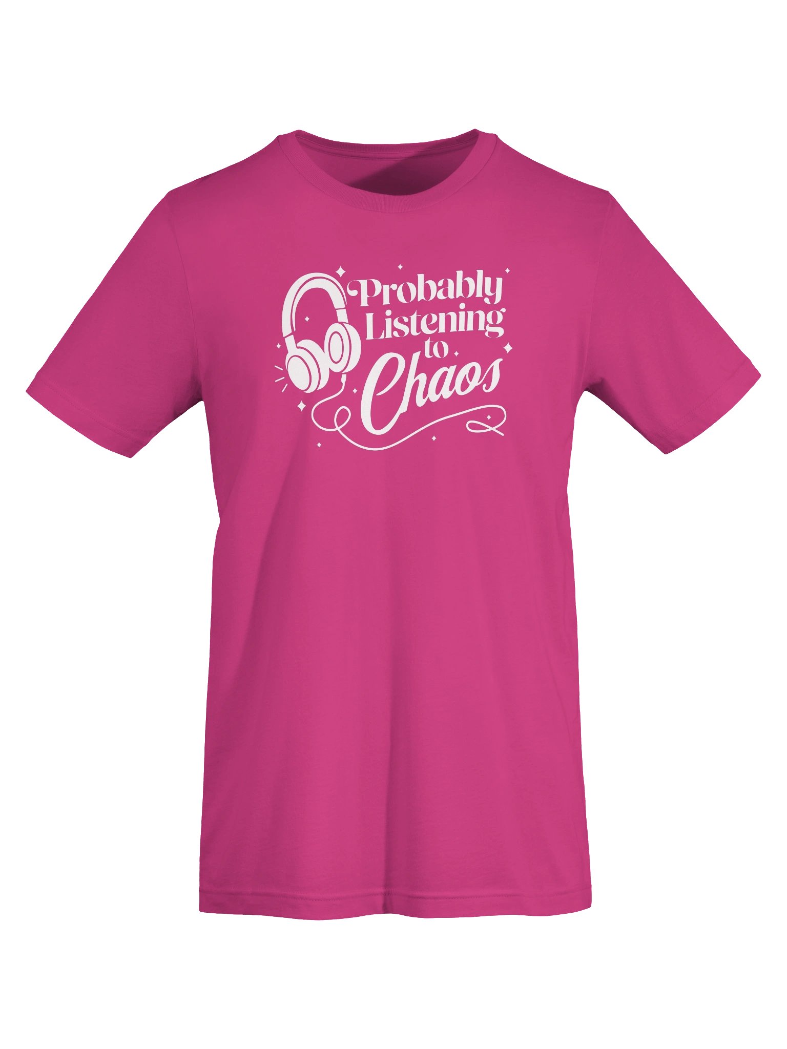 Probably Listening to Chaos T-shirt (White) product image (95)