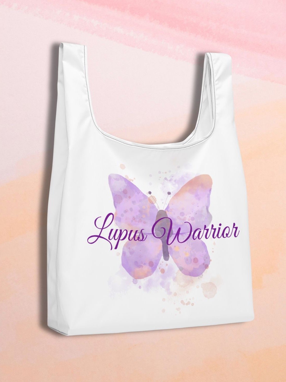 Lupus Warrior Butterfly Tote Bag product image (3)