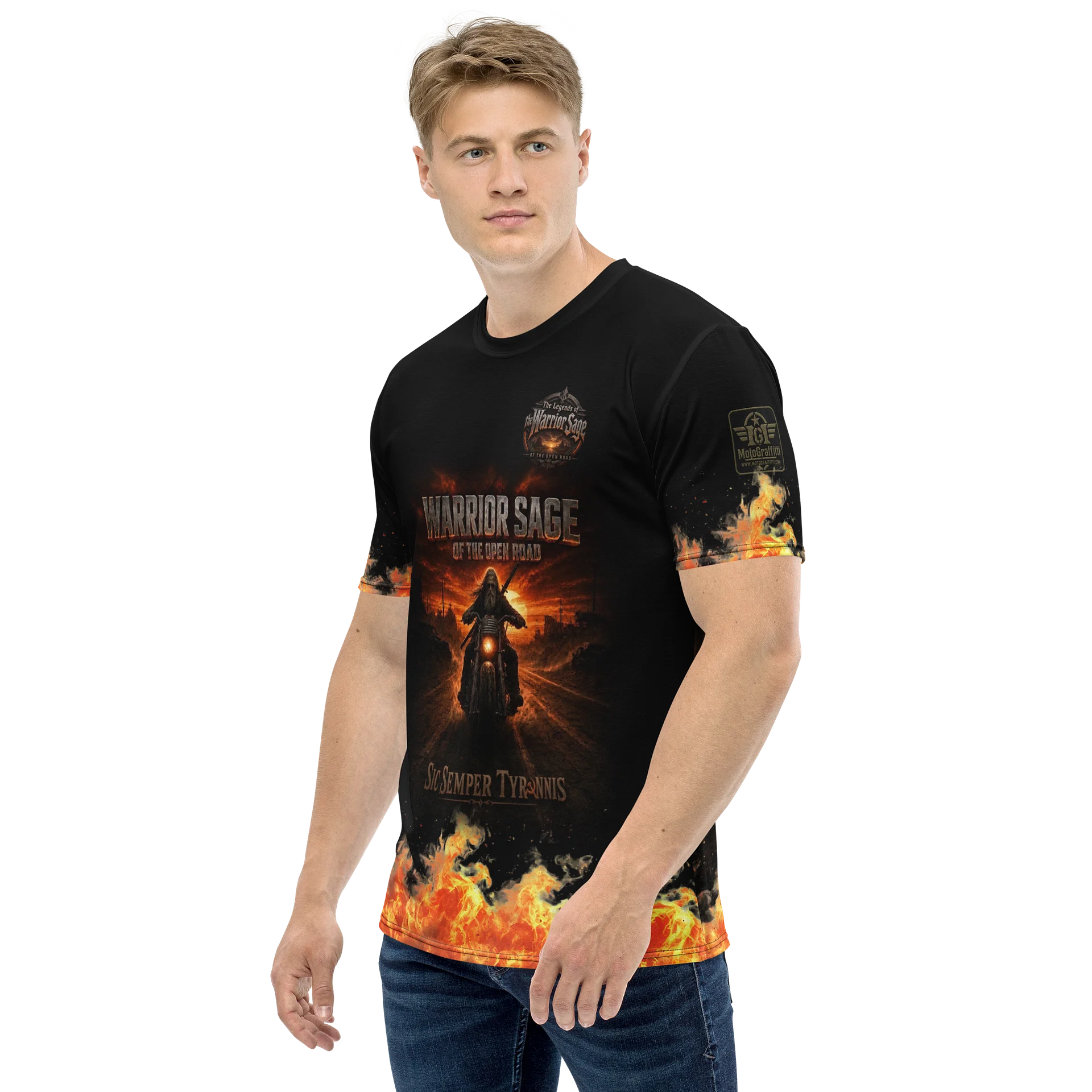 Warrior Sage Sic Semper Tyrannis MötoGraffitti Tee product image (3)
