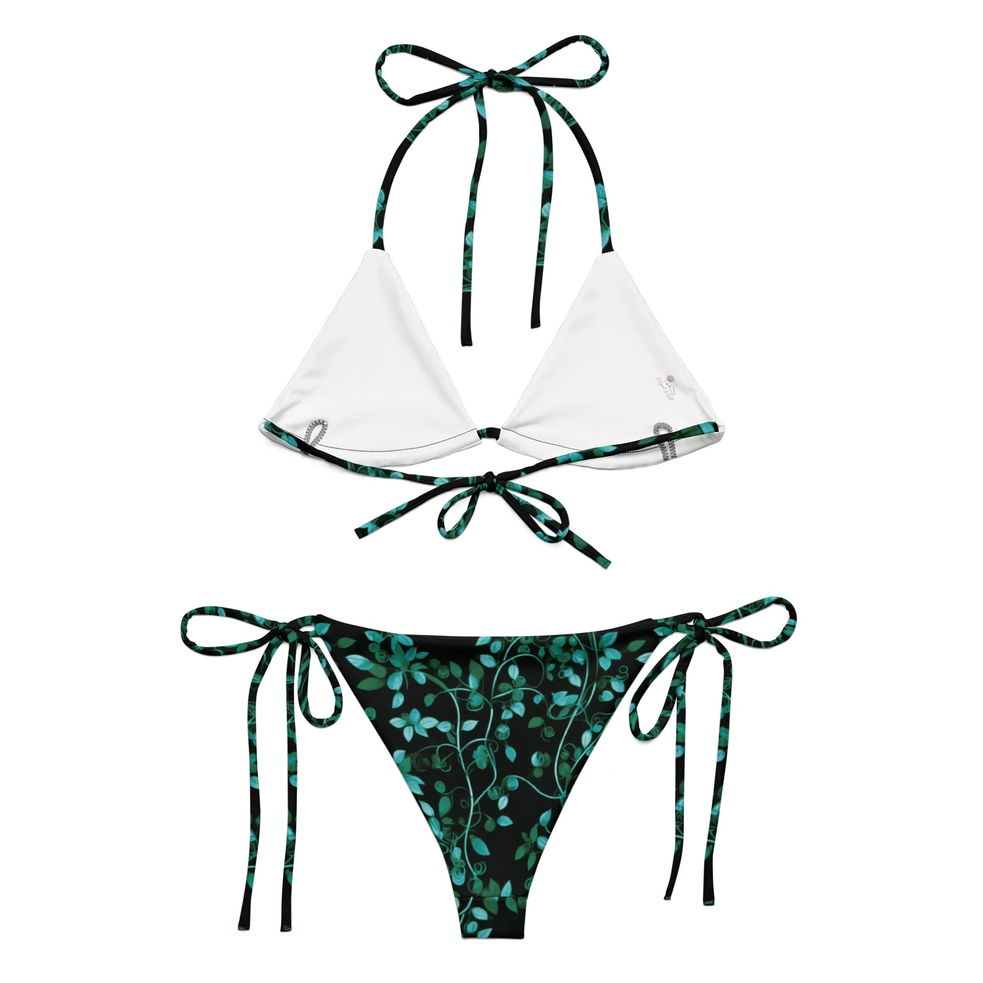 Emerald Moonvine – Recycled All-Over Print String Bikini product image (4)