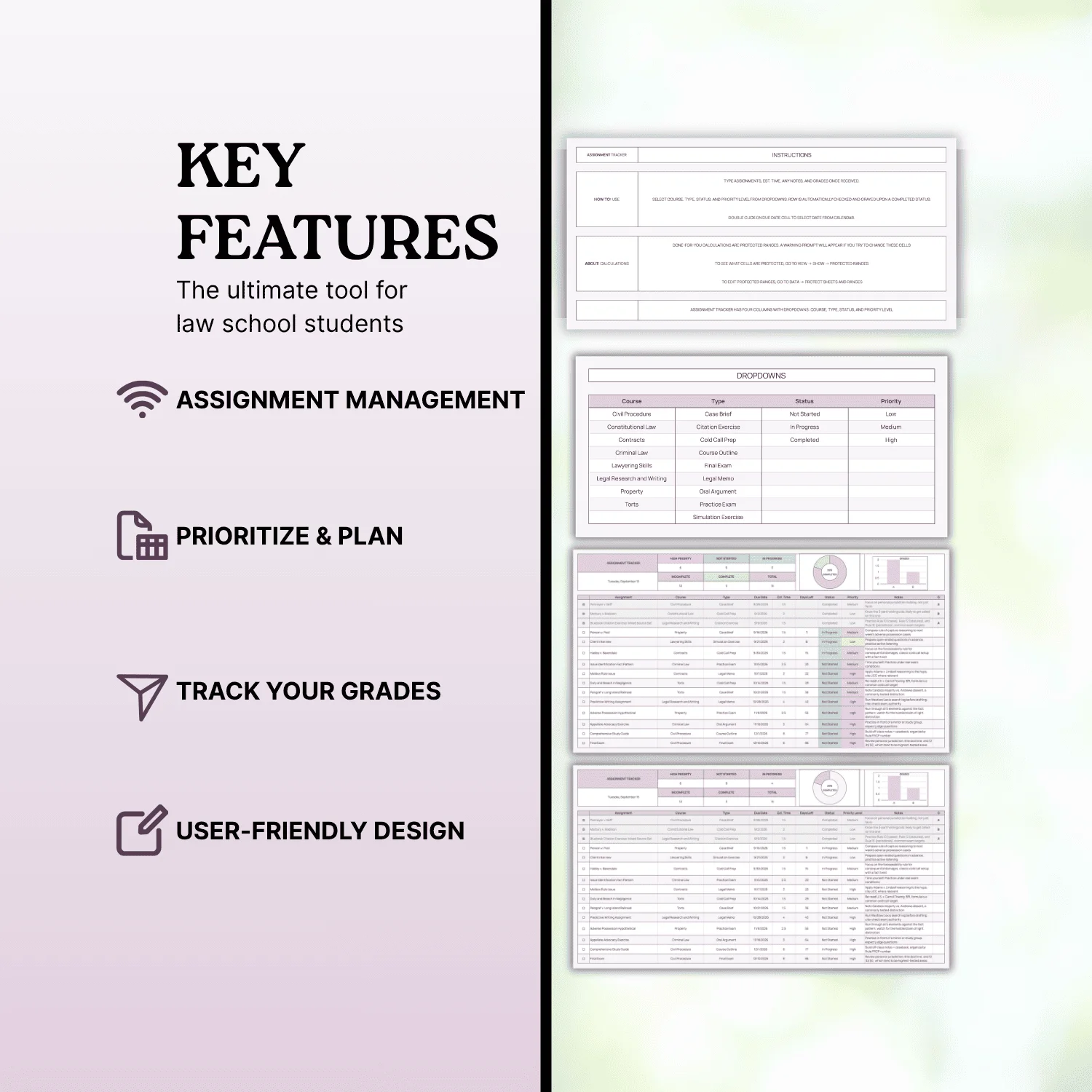 Law School Assignment Tracker L1 product image (4)