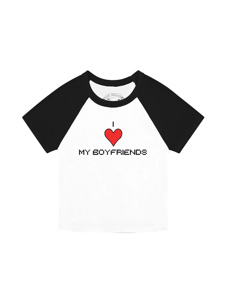 I Love My Boyfriends Women's Raglan Tee product image (2)