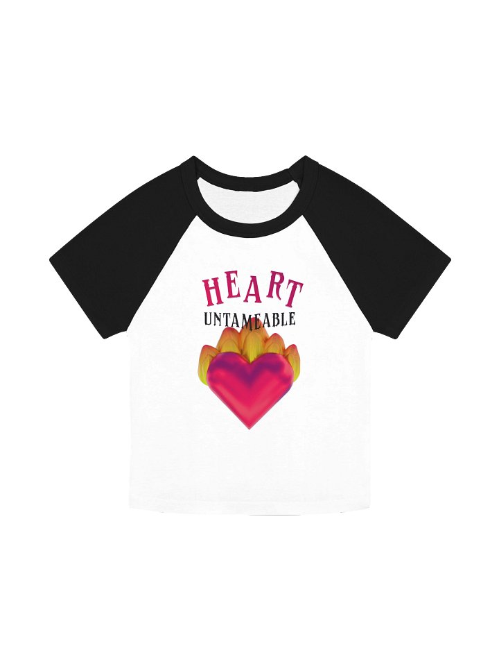Heart Untameable raglan baby tee product image (1)