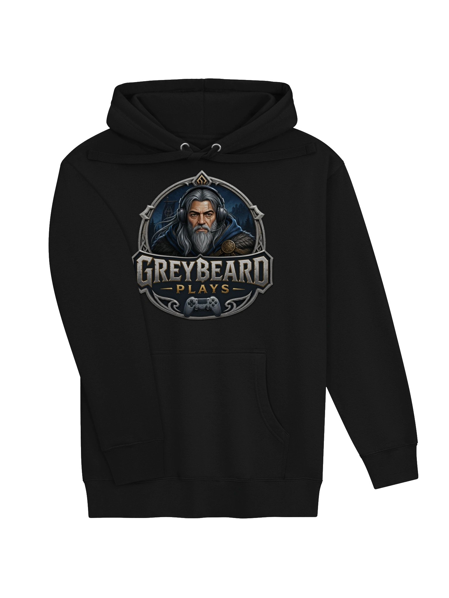 Greybeard Plays Fantasy Gamer Hoodie product image (3)