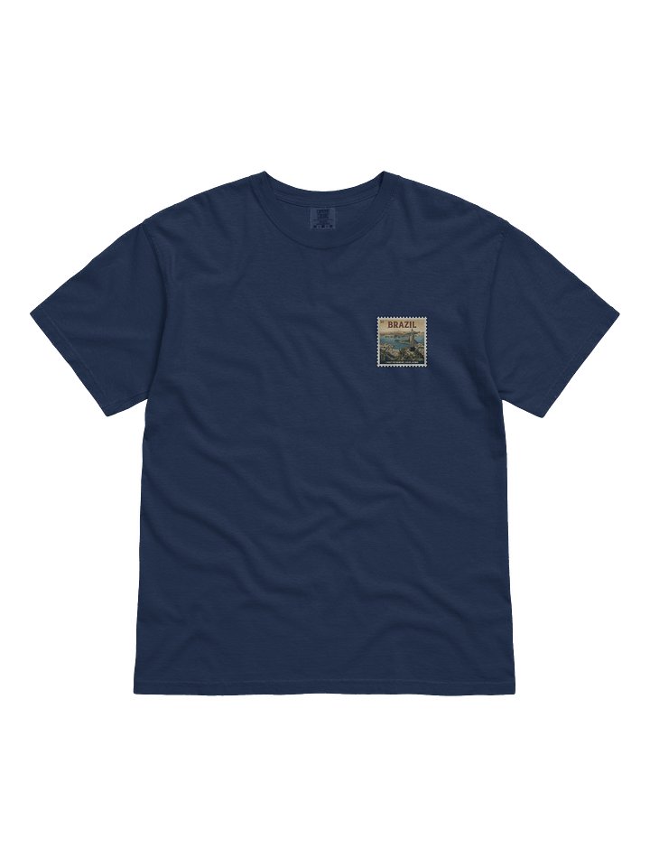Vintage Christ the Redeemer Brazil Travel Stamp Comfort Colors T-Shirt product image (1)