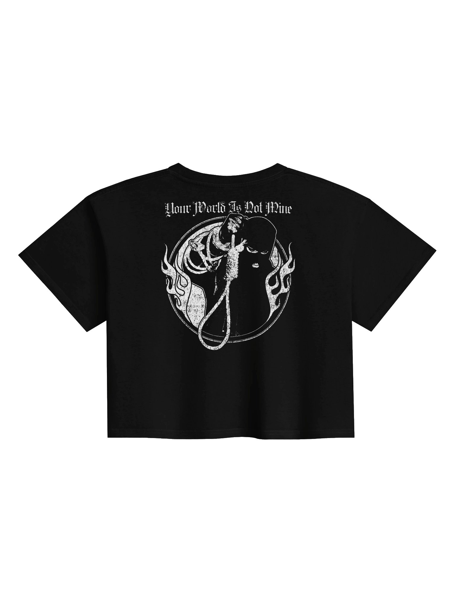 YOUR WORLD IS NOT MINE CROPTOP BACKPRINT product image (2)