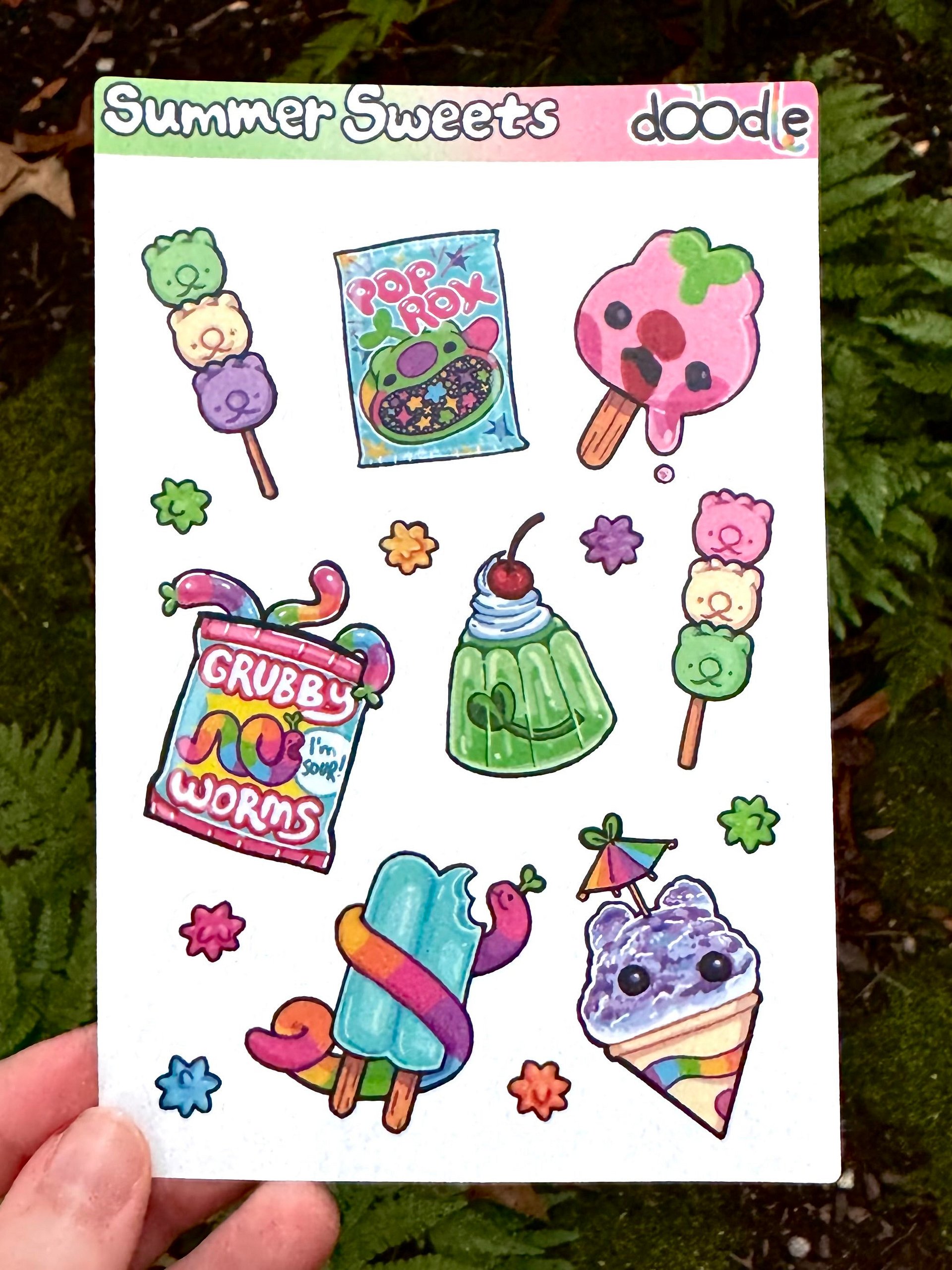 July 24' SUMMER SWEETS Sticker Sheet product image (1)
