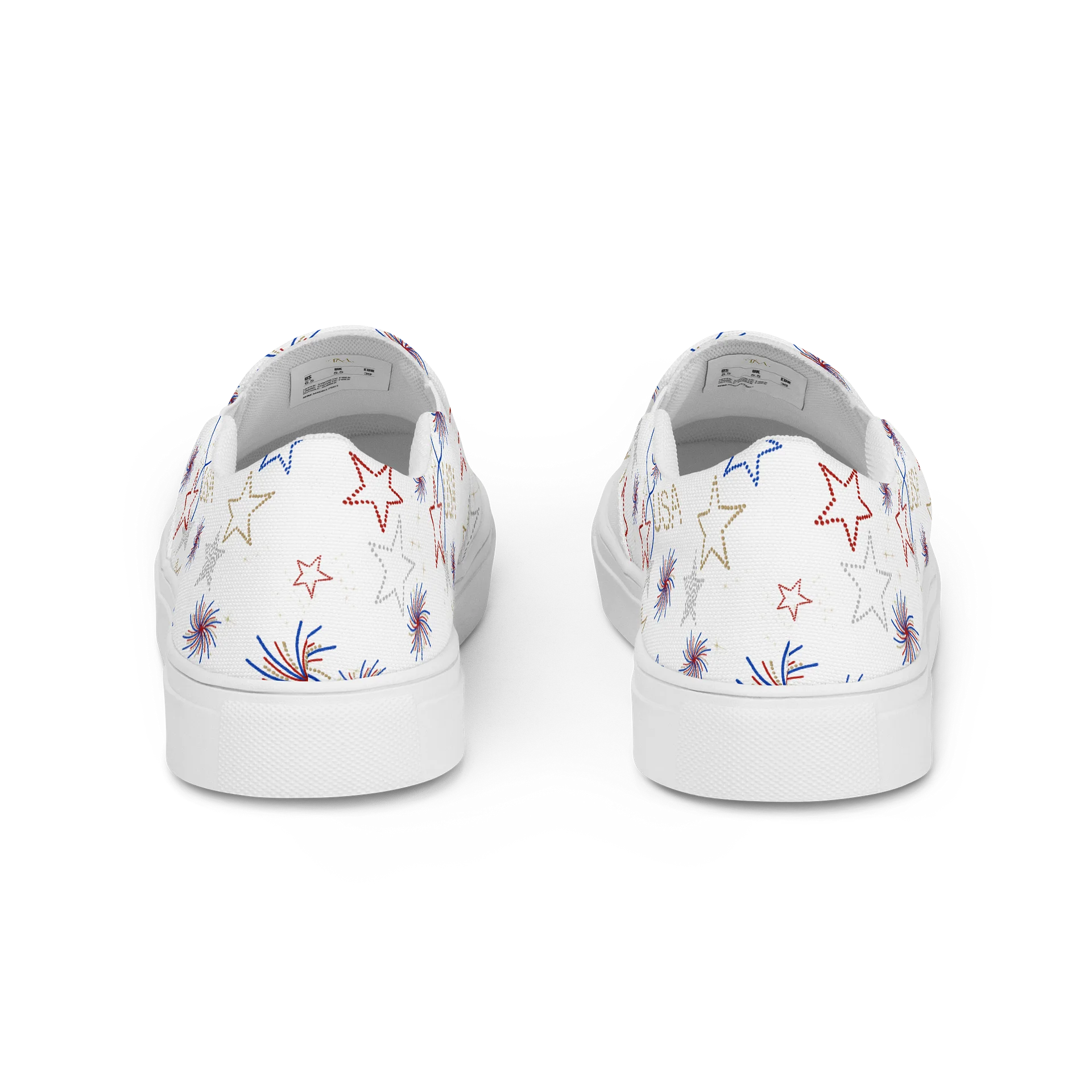 Patriotic Fireworks – Women's Slip-On Canvas Shoes product image (6)
