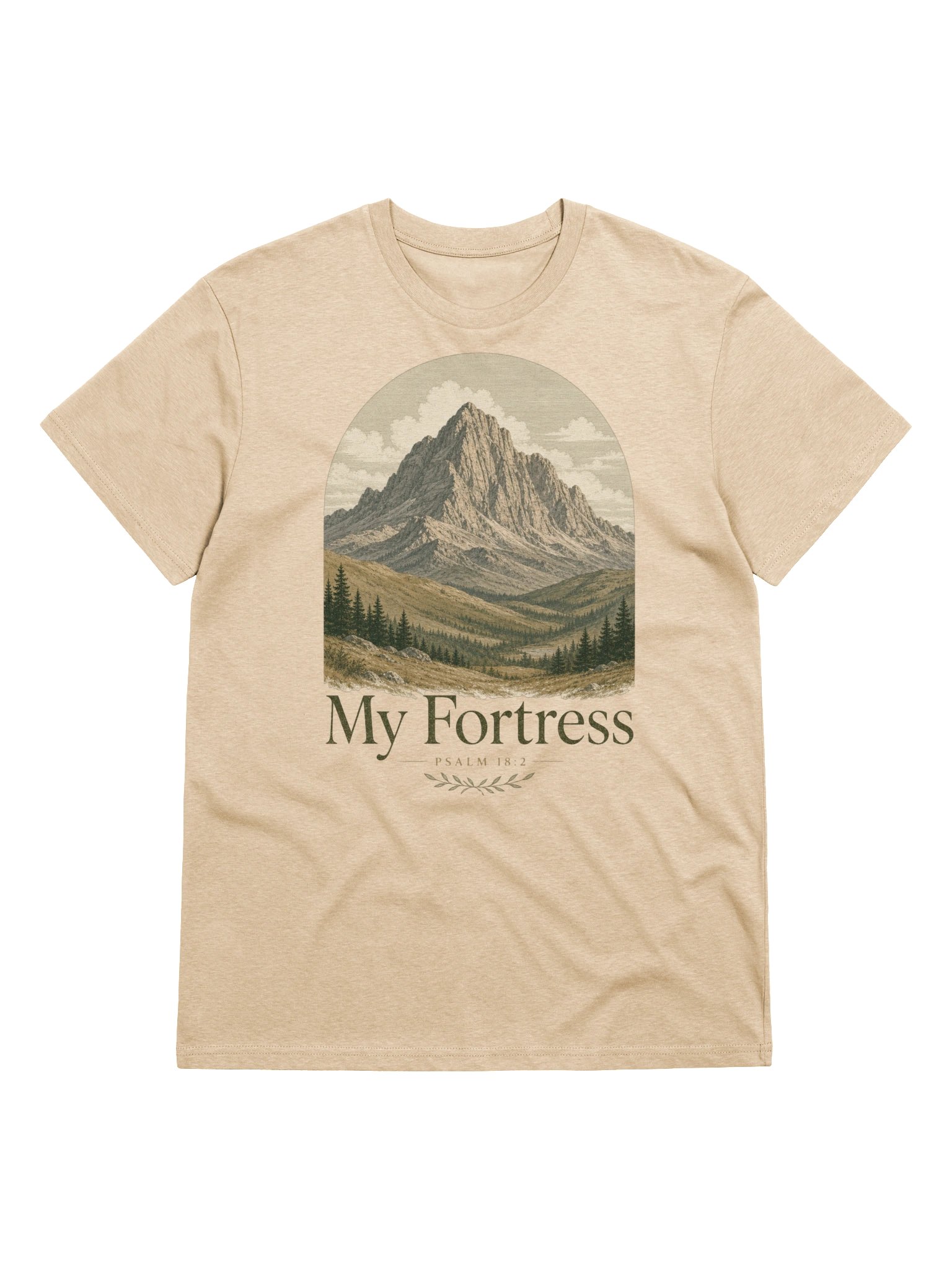 Psalm 18:2 God Is My Fortress Christian T-shirt product image (1)