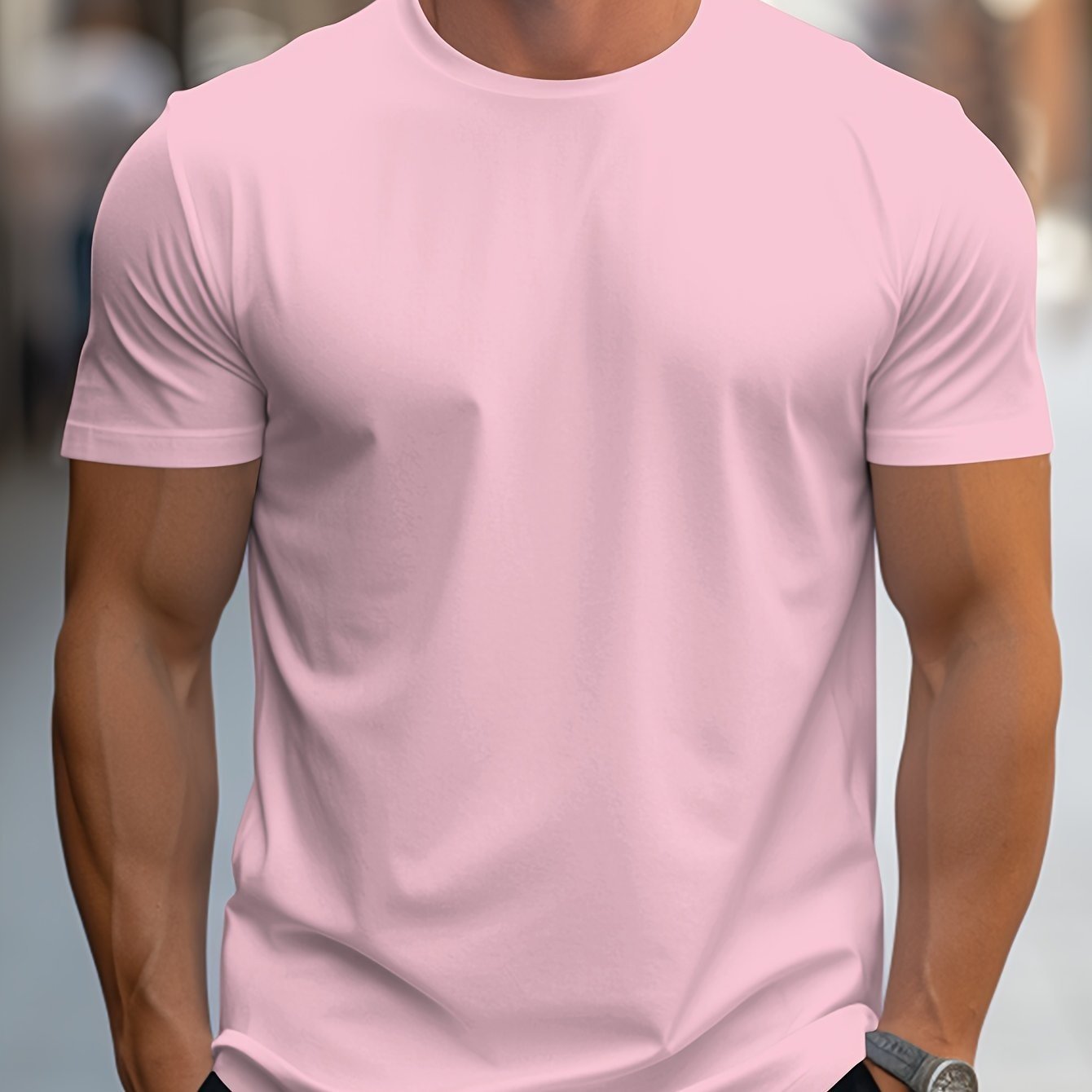 American T-shirt Printing Retro Short Sleeve Men product image (8)