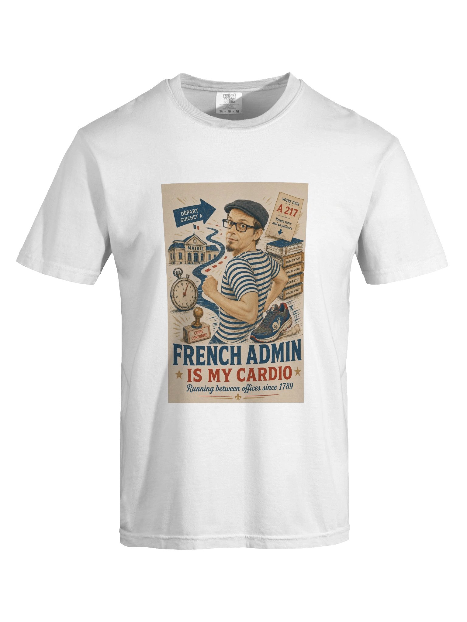 French Admin Is My Cardio Tee product image (5)