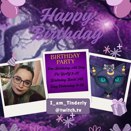 Next weekend is my birfday. I will stream long on FriYAY for my friends that wanna hang out that aren't available on the week...