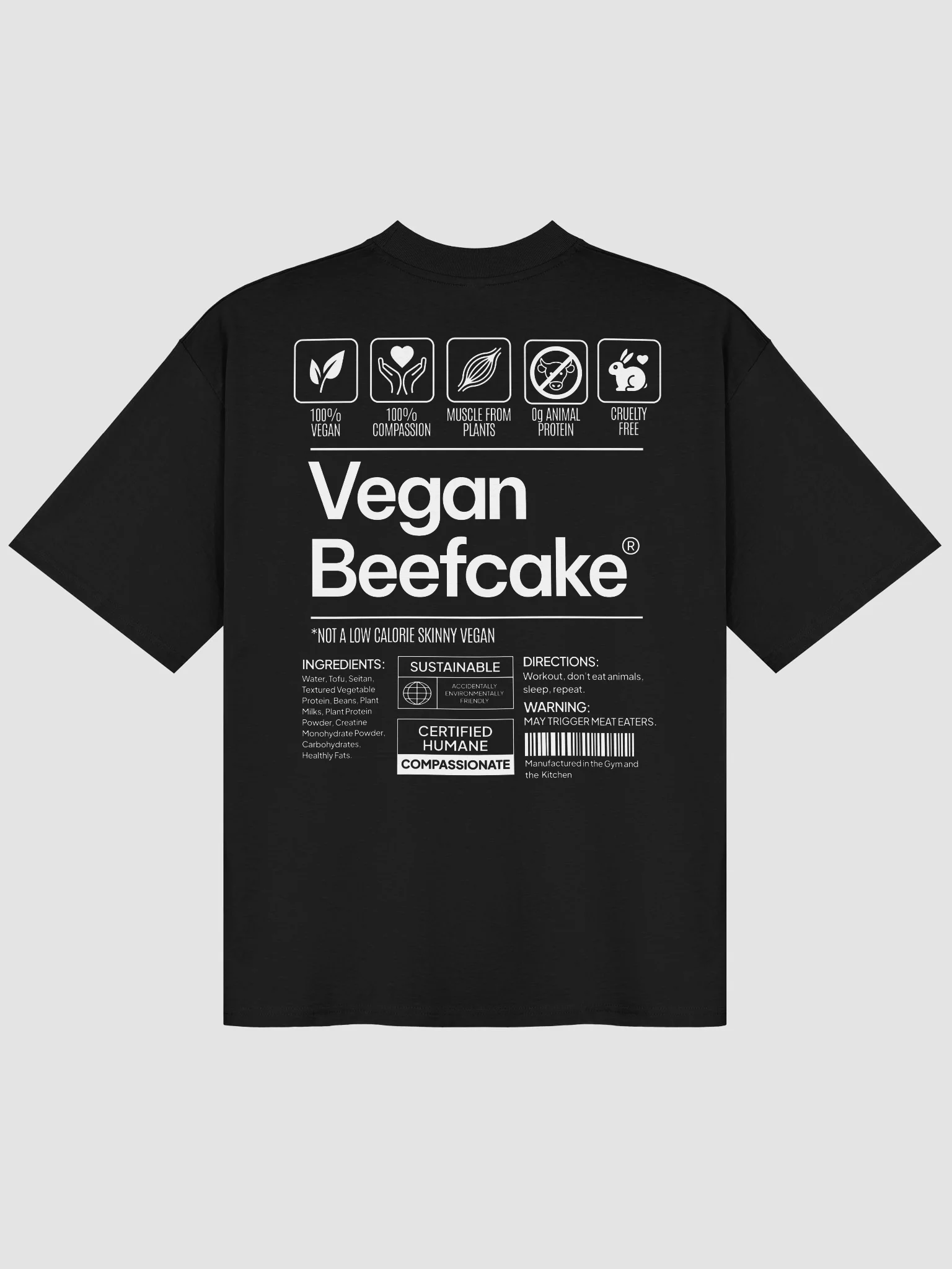 Vegan Beefcake Oversized Tee product image (3)