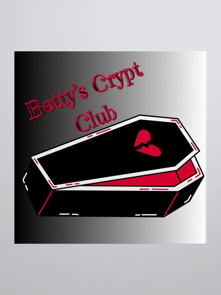 Betty's Crypt Club Square Sticker product image (2)