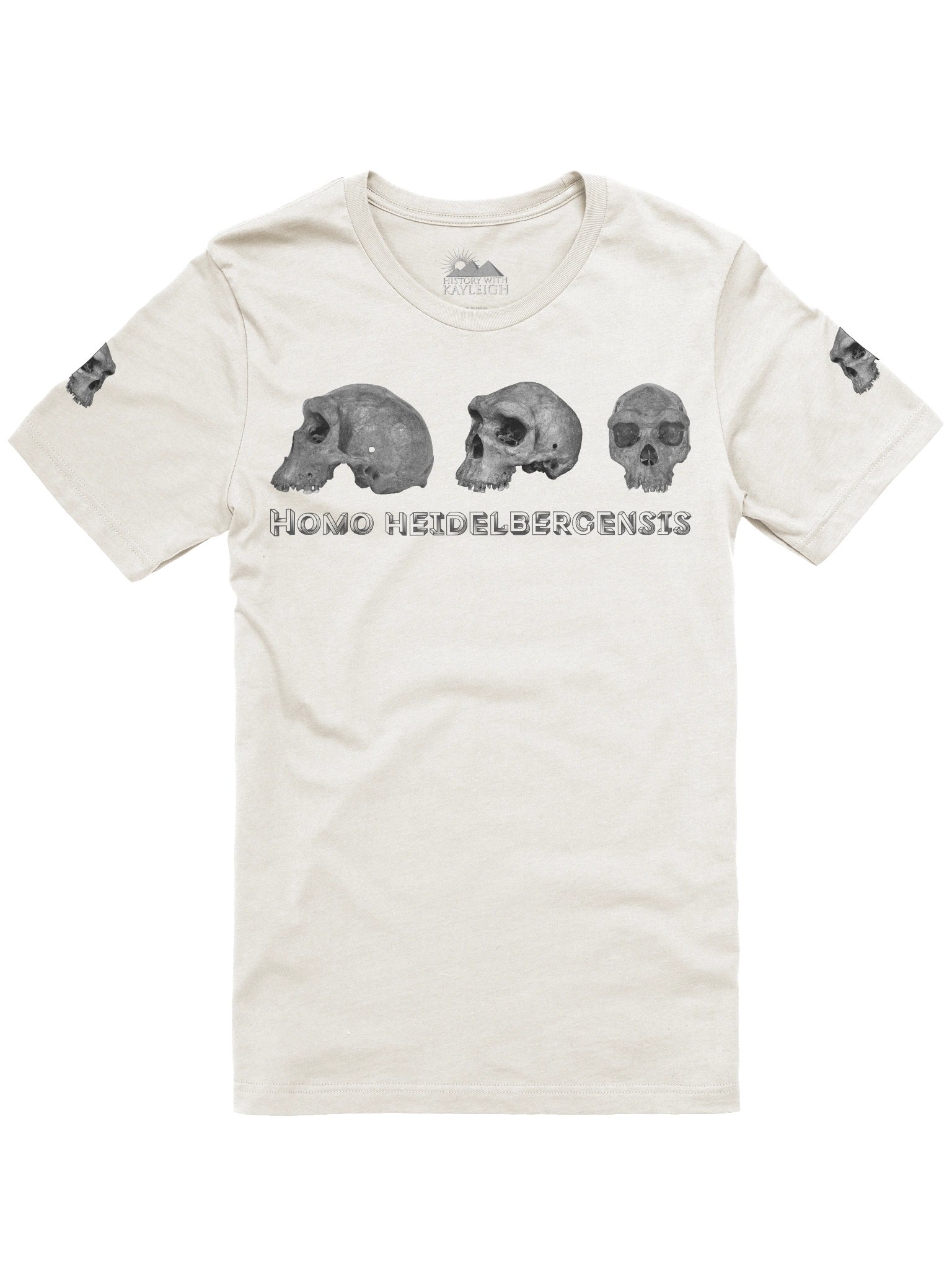 Heidelbergensis Fossil Skull T-Shirt Light product image (3)