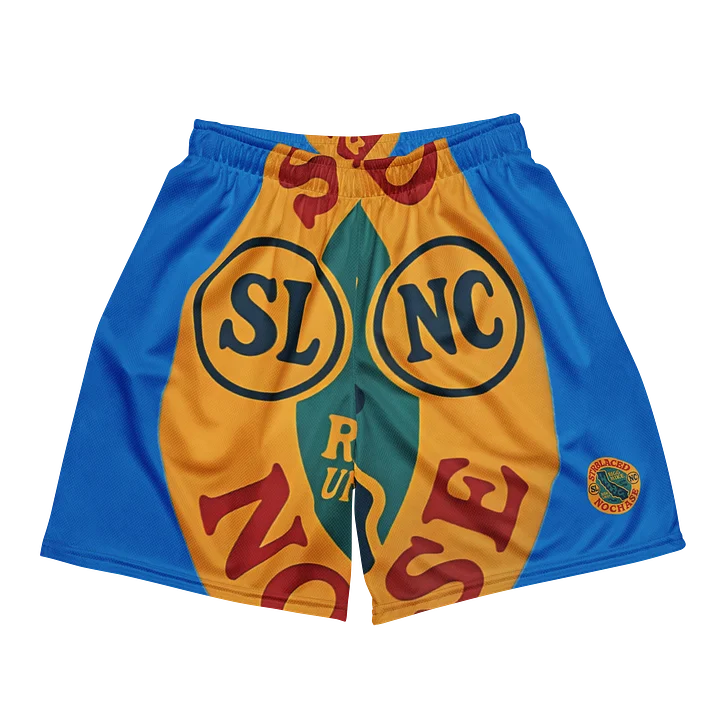 SLNC Logo Mesh Shorts (Blue) product image (1)