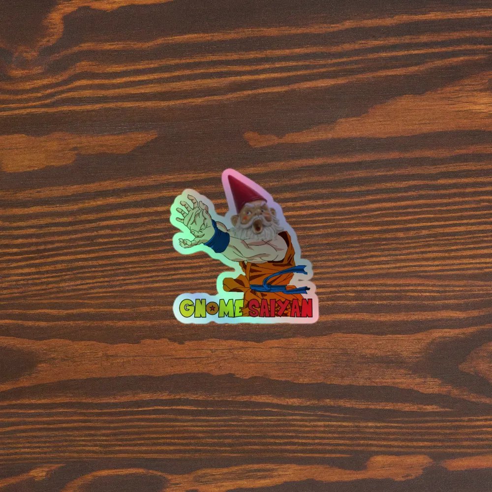 Gnome Saiyan Holo Sticker product image (5)
