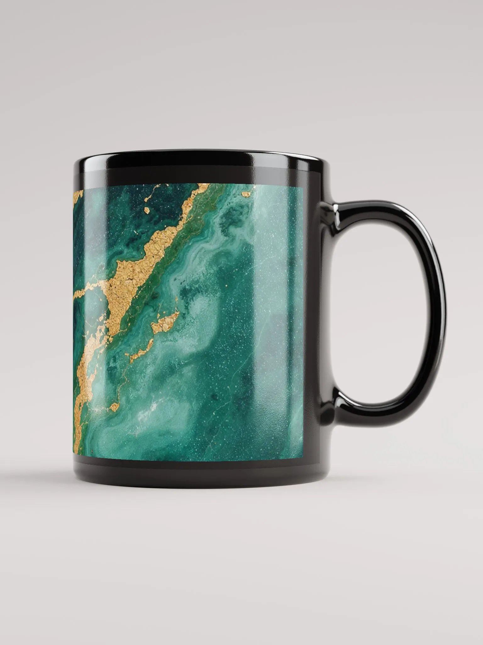 Elegant Emerald Marbled Mug product image (2)
