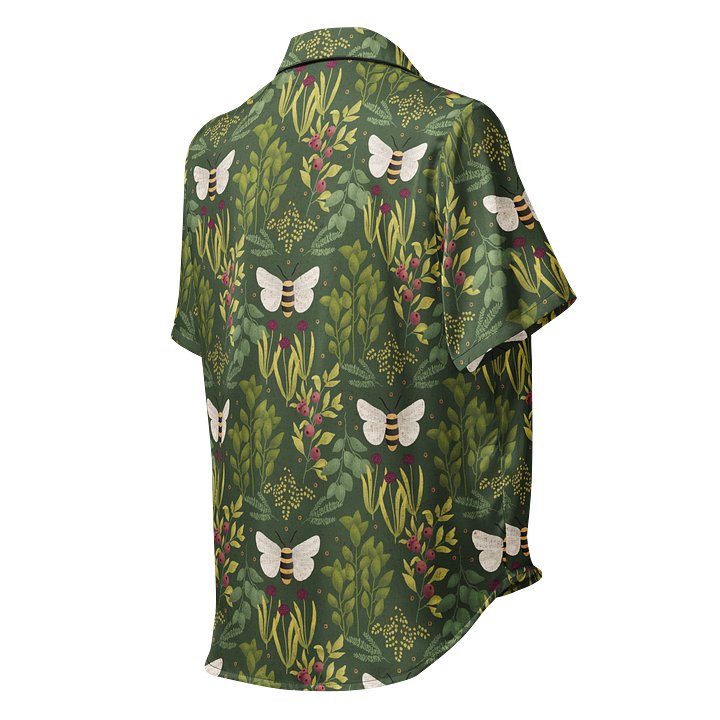 Bees and Foliage Ladies Short Sleeve Pajama Top product image (2)