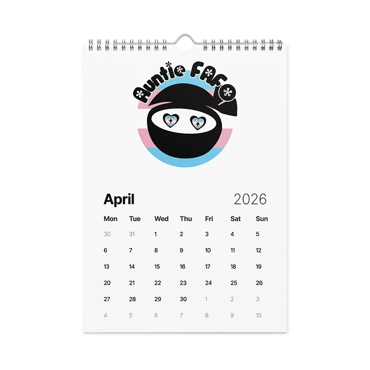 Auntie FAFO Pride 2026: Wall Calendar product image (1)
